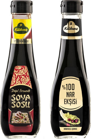 Kühne %100 Nar Ekşisi ve Soya Sosu 250 ml Cam 2 li Set