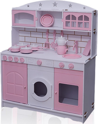 Özka Hobi Ahşap Özka Hobi Boyalı Mutfak Tencere Tava Setli