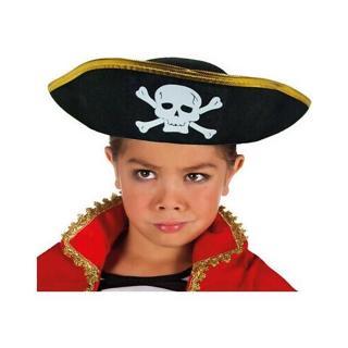 himarry Altın Şeritli Çocuk Boy Yayvan Korsan Şapkası