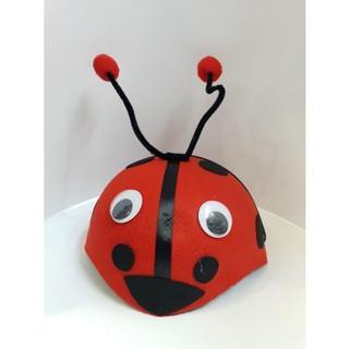 himarry Gösteriler İçin Ponponlu Kırmızı Renk Uğur Böceği Hayvan Şapkası