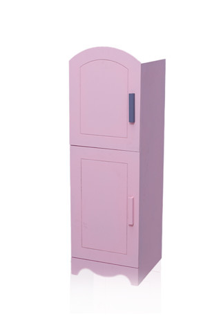 Özka Hobi Ahşap Pembe Boyalı Oyuncak Buzdolabı