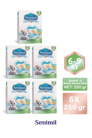 2 BEBEK DEVAM SÜTÜ 250 GR (6-9 AY) 5 Lİ AVANTAJ PAKETİ
