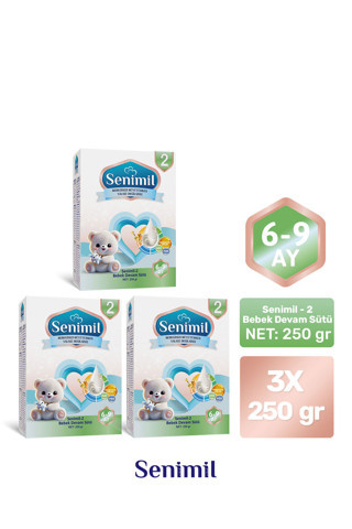 2 BEBEK DEVAM SÜTÜ 250 GR (6-9 AY) 3 LÜ AVANTAJ PAKETİ
