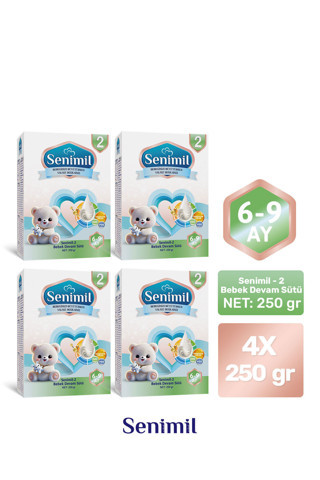 2 BEBEK DEVAM SÜTÜ 250 GR (6-9 AY) 4 LÜ AVANTAJ PAKETİ
