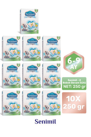 2 BEBEK DEVAM SÜTÜ 250 GR (6-9 AY) 10 LU AVANTAJ PAKETİ