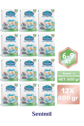 2 BEBEK SÜTÜ 800 GR (6-9 AY) 12 Lİ AVANTAJ PAKETİ