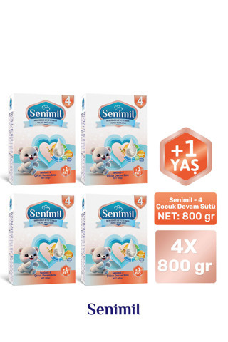 4 ÇOCUK DEVAM SÜTÜ 800 GR (+1 YAŞ) 4 LÜ AVANTAJ PAKETİ