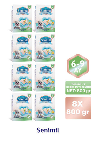 2 BEBEK SÜTÜ 800 GR (6-9 AY) 8 Lİ AVANTAJ PAKETİ