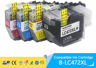 Brother MFC-J2340DW LC472XL 4 Renk Yüksek Kapasiteli Muadil Kartuş Seti  Siyah 3000 Sayfa Renkliler 1500 Sayfa