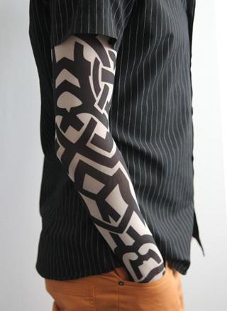 himarry Giyilebilir Kol Dövmesi Çorap Dövme 3D Baskılı Kol Bacak Dövme 2 Adet Model 5