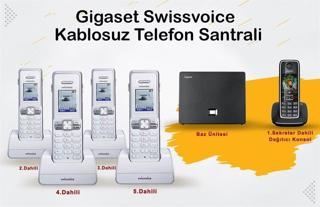 Gigaset C530 5 Dahili Swissvoice Telsiz Kablosuz Telefon Santrali
