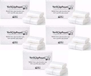 Mandaş Tommee Tippee Twist & Click Çöp Poşeti Tam Uyumlu Yerli (3 Lü Yedek Set) KOVASIZ (5 Li Set)