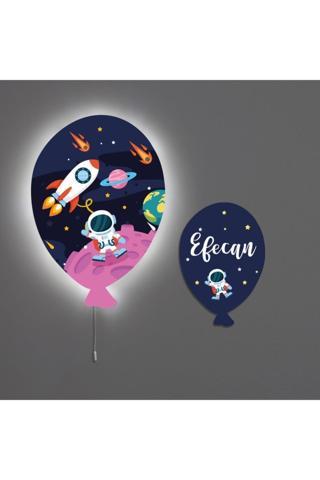 instababyrooms Maceracı Astronot Şeker Balon Aydınlatma