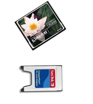 Kingston 2 Gb Compact Flash Hafıza Kartı + Pcmia Kart Okuyucu