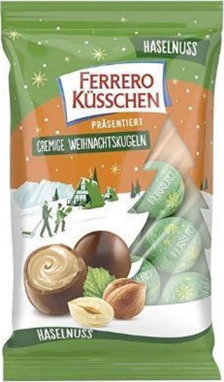 Ferrero Cremıge Weihnachtskugeln Hazelnut 100 g