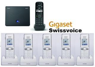 Gigaset AS690 IP 6 Dahili Swissvoice Kablosuz Telefon Santrali
