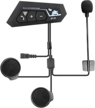 Bt22 Kask Kulaklık Bluetooth Motosiklet Kulaklık 5.0 Bluetooth Interkom Motorsiklet Kulaklık