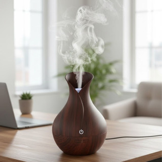 Damla Model Akasya Renk Hava Nemlendirici – Ultrasonik Soğuk Buhar Makinesi, Led Işıklı Masaüstü Oda