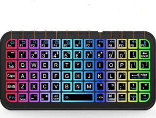 Mini Klavye Smarttv Işıklı Bluetooth Kablosuz Televizyon Ps3 Dizüstü Tabletler Ve Telefonlar İçin