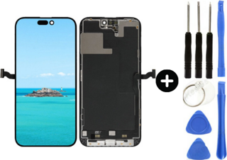 Teknik Evim  iPhone 15 Pro Uyumlu A+ Kalite Lcd Dokunmatik Ekran + Tamir Seti