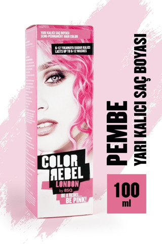 Color Rebel London Color Rebel Parabensiz & Amonyaksız Pembe Geçici Saç Boyası