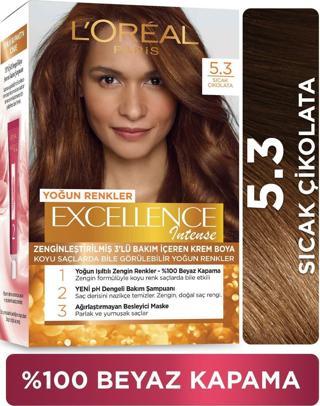 L'Oréal Paris Excellence Intense  Sıcak Çikolata Saç Boyası  5.3