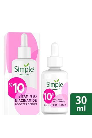 Simple Booster Serum %10 B3 Niacinamide Vitamini Eşit Cilt Tonu ve Görünümü 30 ml