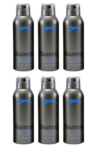 Slazenger 150 Ml Active Sport Mavi Deodorant 6 Adet