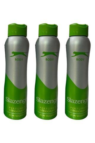 Slazenger Deodorant 150ml Yeşil X 3 Adet For Women