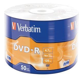Verbatim Dvd-R 4.7 GB Shirink Box (1 Paket)