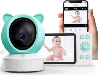 5 Inc Ekran Bebek Kamerası Monitörlü Konuşma Özellikli Işıklı Gece Görüslü Kamera