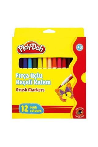 Play Doh 12 Renk Fırça Uçlu Keçeli Kalem