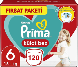 Prima Külot Bebek Bezi 6 Numara 120 Adet