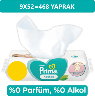 Prima Hassas Islak Havlu 56 x 9 Adet