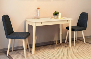 Eşyala Porto Sandalye Sedef Krem Antrasit(40x84x45cm)