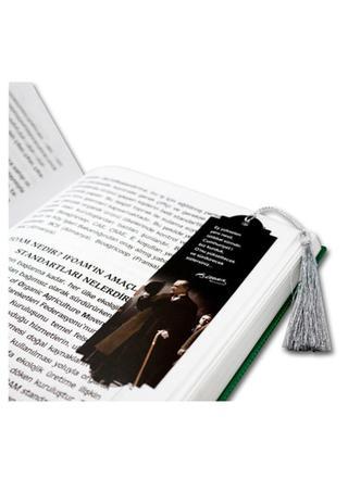Notyaz Atatürk Püsküllü Nano Yapışkanlı Kitap Ayracı Kitaba Yapışabilen Kitap Ayracı