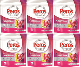 Peros Pratik Matik Çamaşır Deterjanı Kapsülü - Tableti 156 Adet Renkliler (6PK*26)