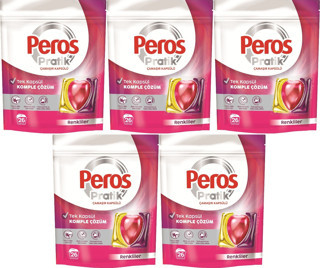 Peros Pratik Matik Çamaşır Deterjanı Kapsülü - Tableti 130 Adet Renkliler (5PK*26)