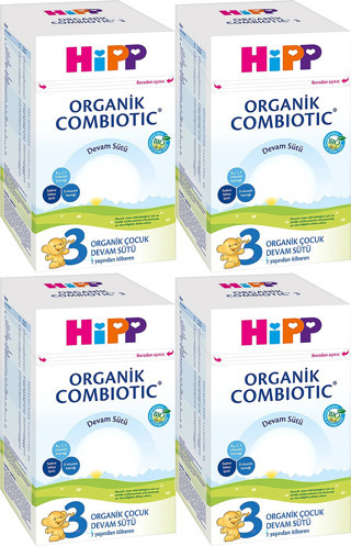 Hipp Organik Combiotic Bebek Devam Sütü 800GR No:3 (9. Aydan İtibaren) (4 Lü Set)