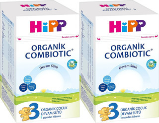 Hipp Organik Combiotic Bebek Devam Sütü 800GR No:3 (9. Aydan İtibaren) (2 Li Set)