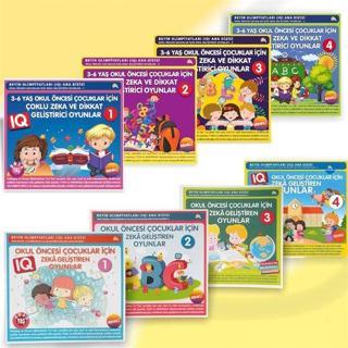 4-7 Yaş Okul Öncesi Çocuklar İçin Zeka Geliştiren Oyunlar - 8 Kitap Takım - Kolektif  - Ekinoks