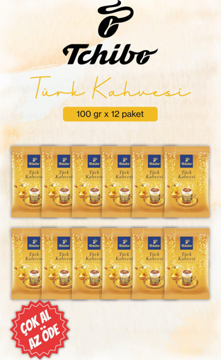 Tchibo Türk Kahvesi 12 paket x 100 Gr