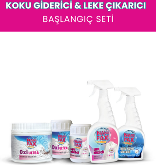 Nanopax 5’li Temizlik Seti Leke ve Koku Sorunlarına Karşı Çözüm Paketi