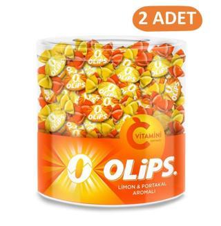 Olips C Vitaminli Limon&Portakal Aromalı 462 gr Kavanoz Şeker - 2 Adet