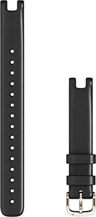 Lily GPS Akıllı Saat için Garmin Yedek Aksesuar Bandı - Siyah İtalyan Deri (Büyük)
