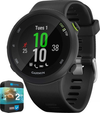 Garmin 010-N2156-05 Forerunner 45 GPS Kalp Atış Hızı Monitörü Çalışan Smartwatch Siyah (Yenilenmiş) Paketi, 2 YR CPS Gelişmiş Koruma Paketi ile