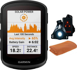 Garmin 010-02695-20 Edge 840 Solar, Kompakt GPS Bisiklet Bilgisayarı, Yalnızca Cihaz | Resmi ABD Ortak Modeli | Spor Havlu ve Deco Essentia'dan oluşan paket...