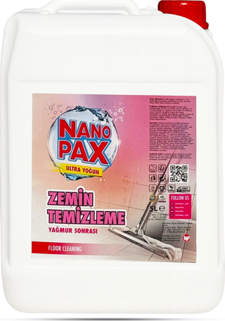 Nanopax 5 Litre Konsantre Yüzey Temizleyici After Rain - İz Bırakmayan Parlaklık & Kalıcı Koku