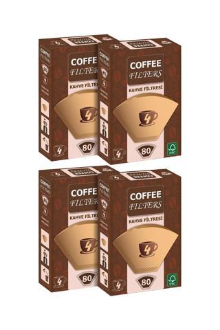 Coffee Filters Kahve Filtresi 80 Adet x 4 Adet