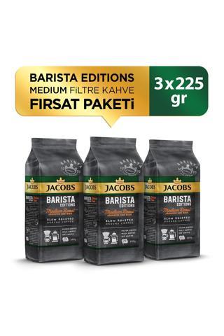 Jacobs Barista Editions Medium Filtre Kahve Fırsat Paketi 225 gr x 3 Adet
